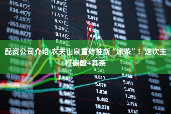配资公司介绍 农夫山泉重磅推新“冰茶”！这次主打碳酸+真茶